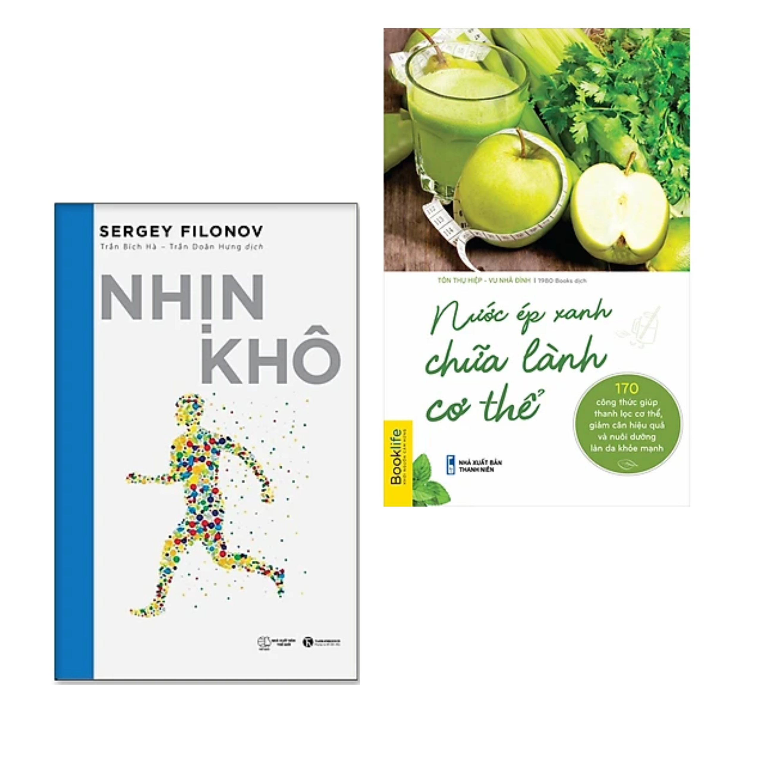 Combo 2Q Sách Y Học / Chăm Sóc Sức Khỏe : Nhịn Khô + Nước Ép Xanh Chữa Lành Cơ Thể