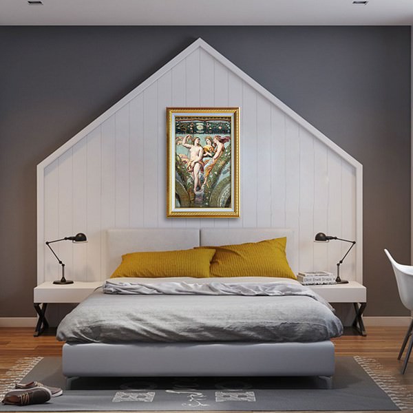 Tranh Nghệ Thuật Thời Phục Hưng Phong Cách Sơn Dầu Canvas W1148 (40 x 60 xm)