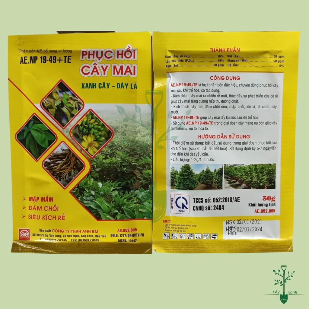 Phân Bón Phục Hồi Hoa Mai Phục Hồi Cây Mai 50gr Xanh Cây Dày Lá