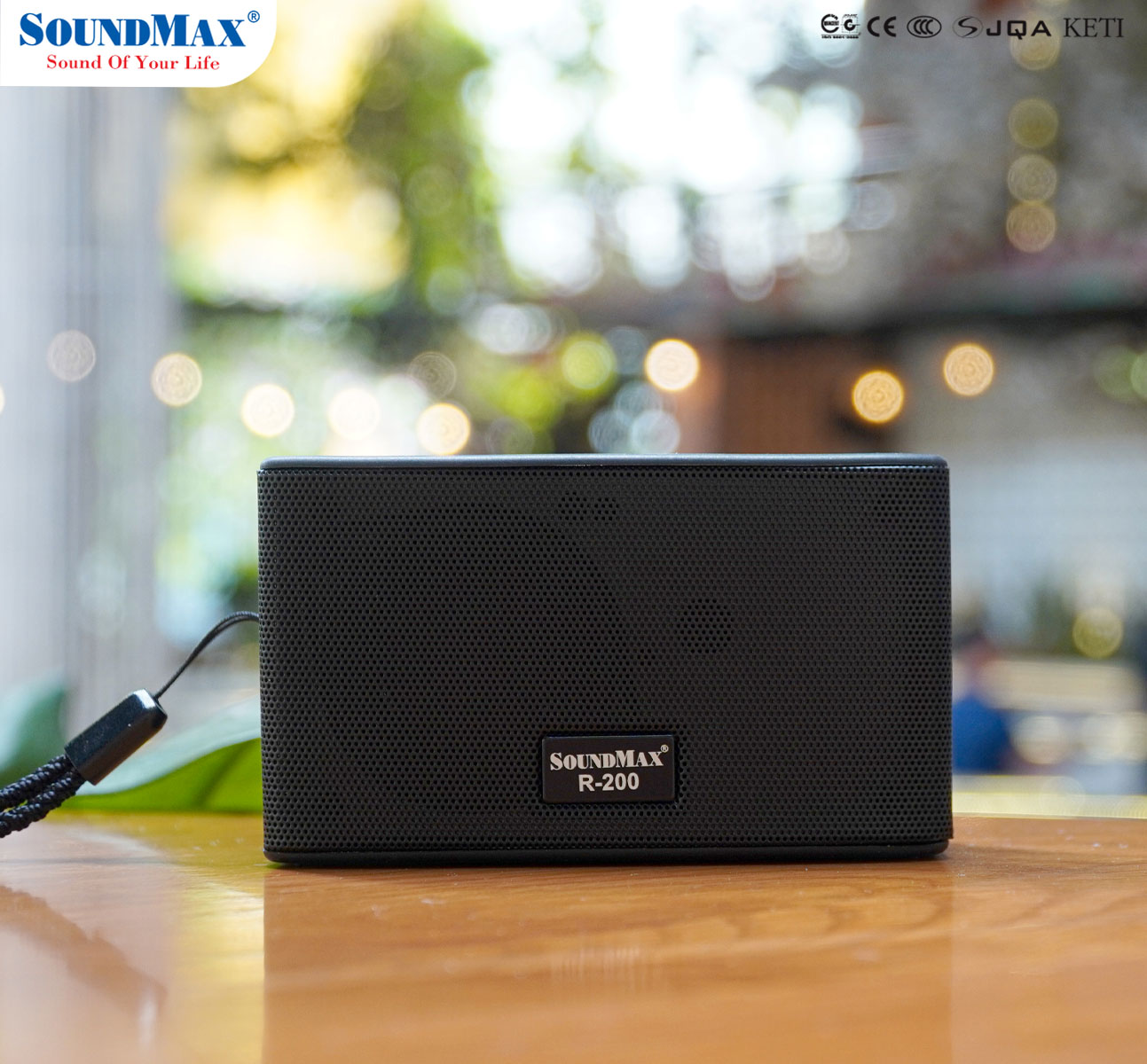 Loa di động chống nước SoundMax R-200/1.0 | Loa Bluetooth SoundMax R200 - Hàng chính hãng