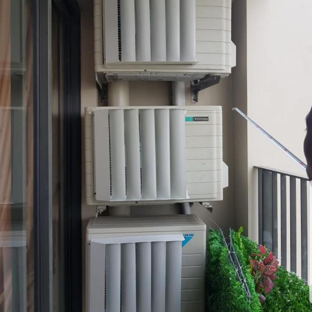 Bộ chuyển hướng gió dàn nóng điều hòa 2HP kích thước 53cm x 55cm x 10cm - Chuyển hướng gió dàn nóng cục nóng máy lạnh