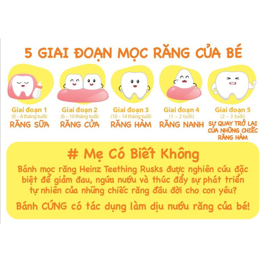 Bánh gặm cho bé giai đoạn mọc răng Heinz Teething Rusks 100g