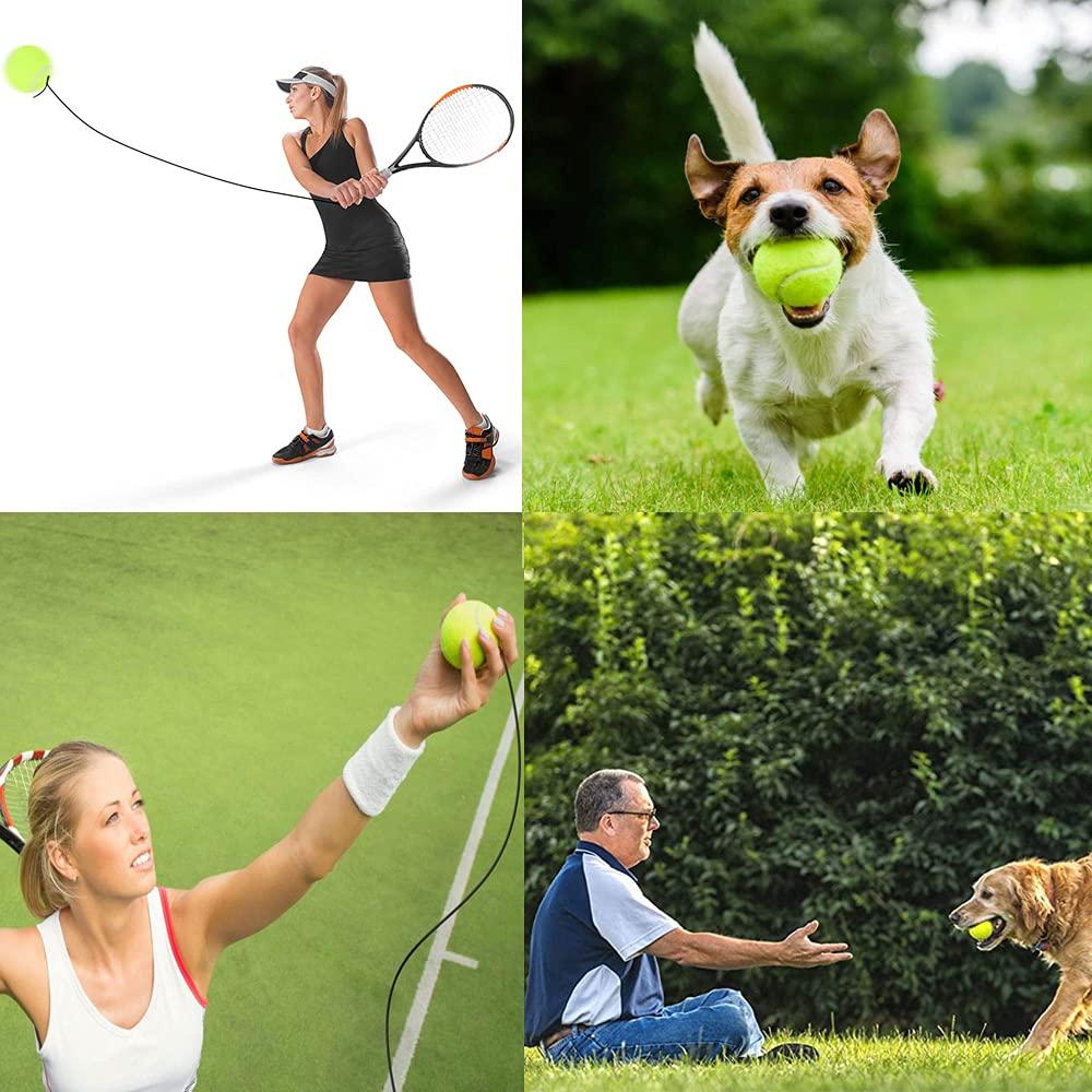 2 Cái Bóng Tập Tennis, Quả Bóng Tennis Có Dây, Bóng Tập Tennis, 6.3 Cm Phụ Kiện Huấn Luyện Quần Vợt, Dành Cho Người Mới Bắt Đầu, Trẻ Em, Người Lớn, Trong Nhà, Ngoài Trời