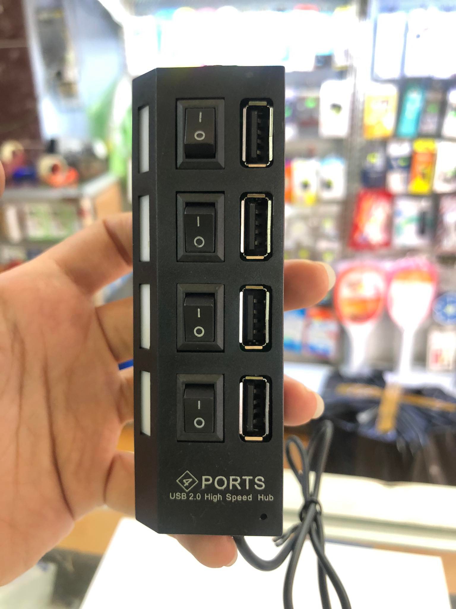 Hub CHIA CỔNG USB 4 port 4 công tắc xịn