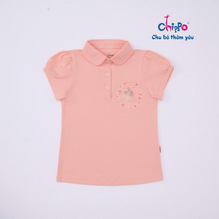 Áo Polo Chippo cho bé gái chất liệu 100% Cotton áo thun sơ mi đi học cho bé từ 7 đến 12 tuổi (24-42Kg)