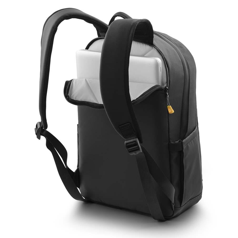 Balo laptop 14” KINGBAG READY trẻ trung, gọn nhẹ, vải trượt nước, màu đen - Hàng chính hãng