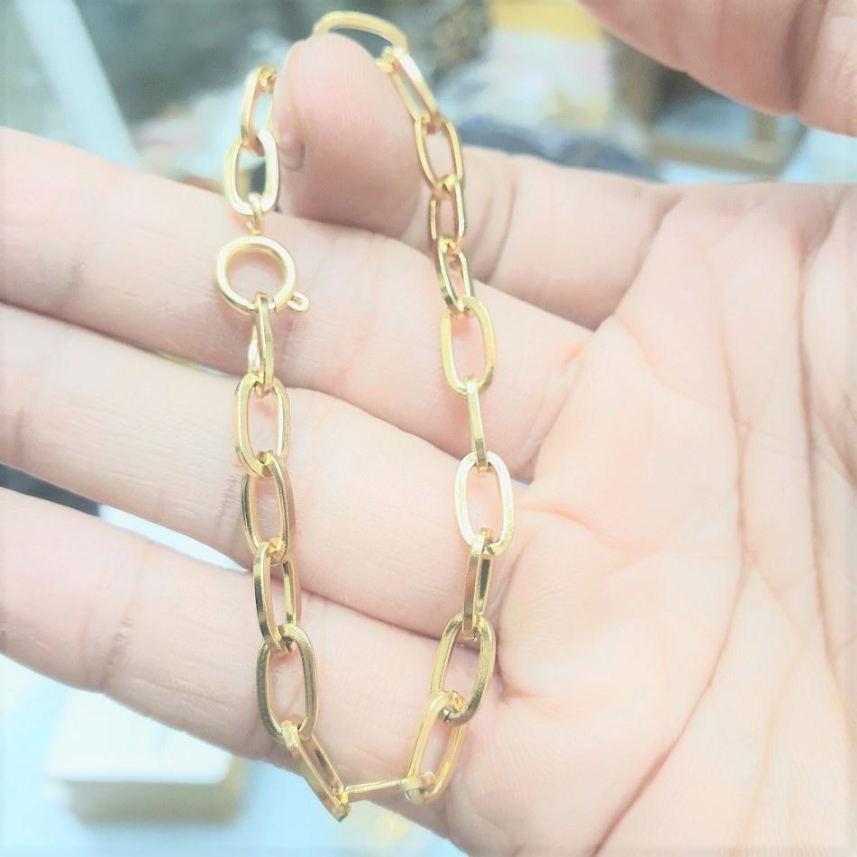Lắc Tay Xích Đơn Giản Bản 5MM-Dùng tắm rửa thoải mái không đen