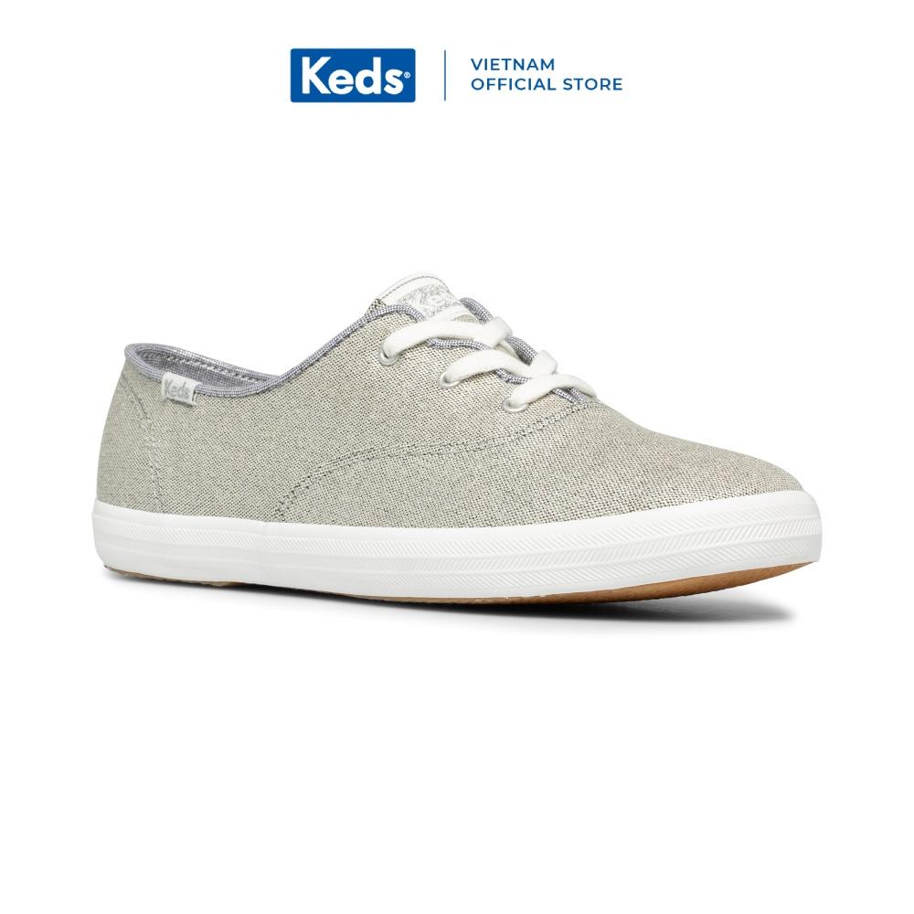 Giày Keds Nữ- Champion Wave Canvas Siliver- KD066524