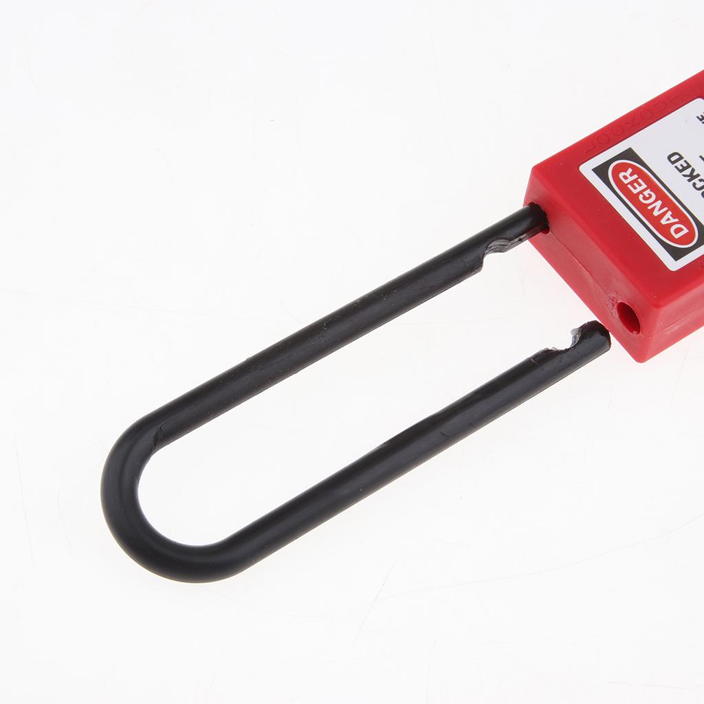 Ổ Khóa Kèm Chìa Khóa An Toàn Bằng PA & Thép Chất Lượng Cao - Đỏ