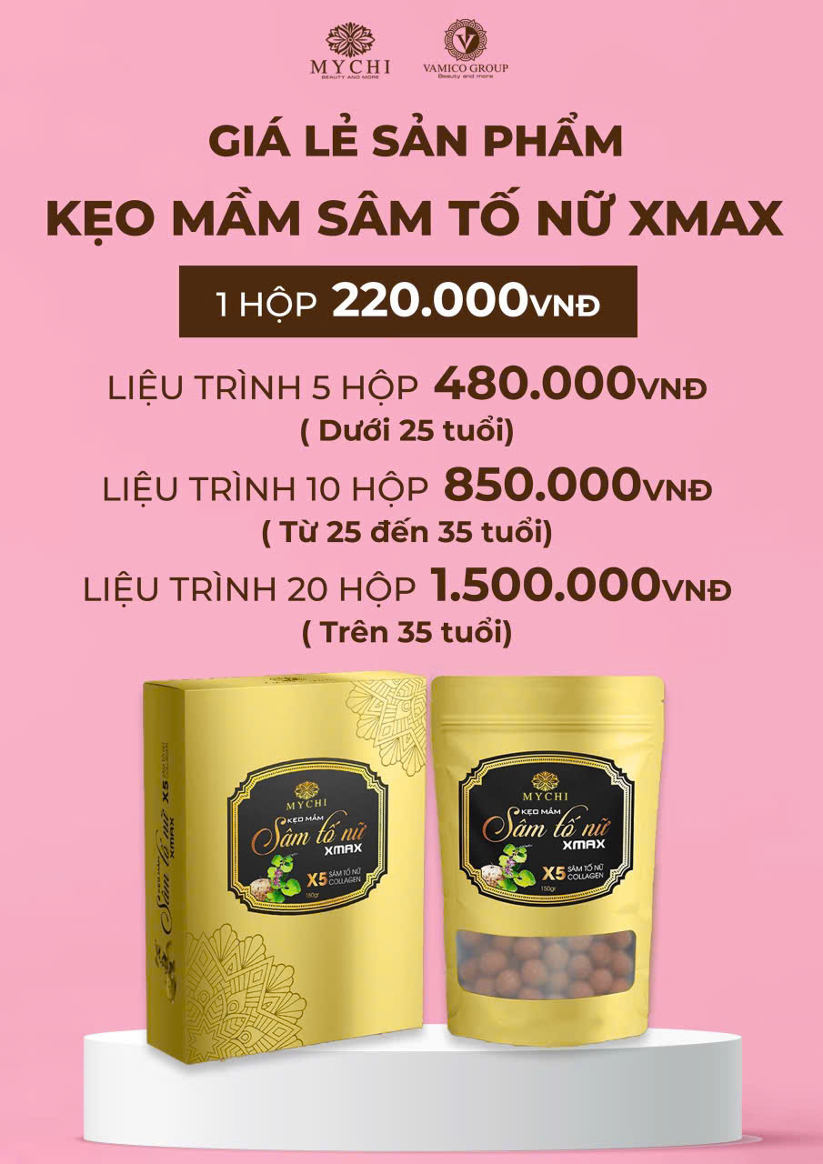 10h  kẹo mầm sâm tố nữ xmax Mychi