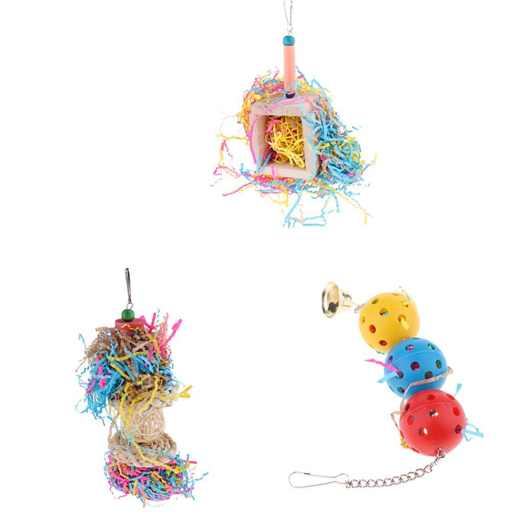 Hanging and Chewing Toys Bird Supplies for Birds Parrots