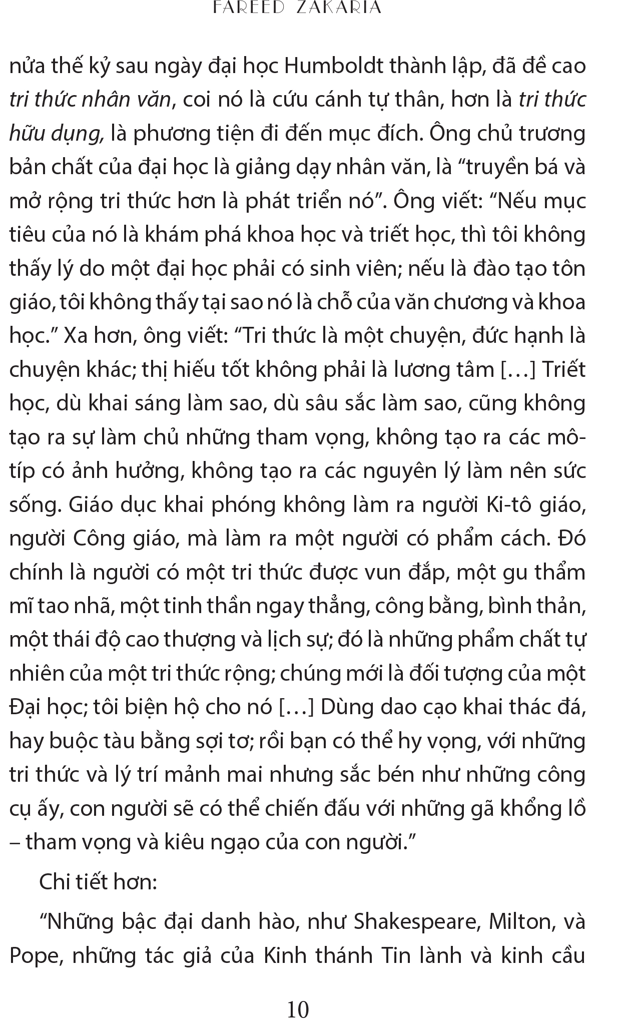 Biện hộ cho một nền giáo dục khai phóng