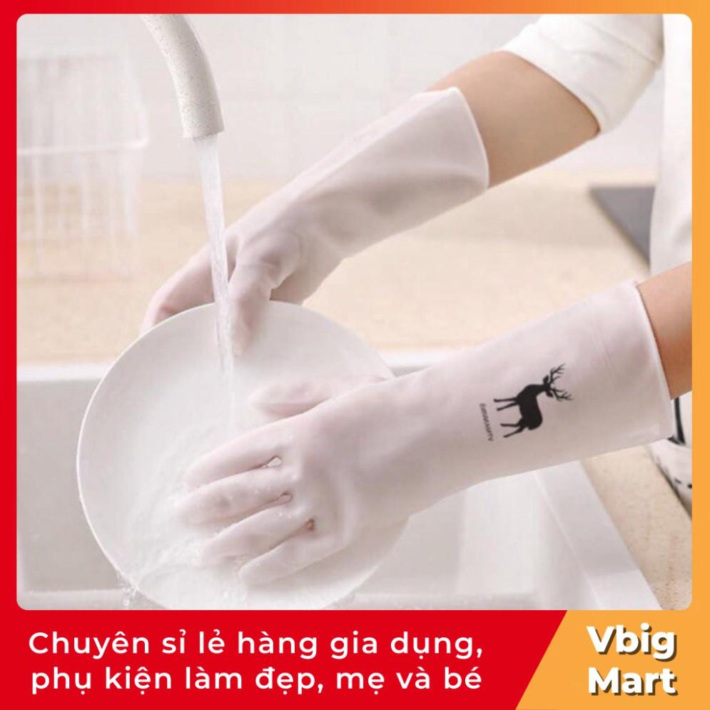 VB38 Găng tay cao su HÀNG LOẠI 1 Bao tay hươu chất liệu cao su bền chắc đàn hồi, êm, mềm, chống nứt nẻ tay