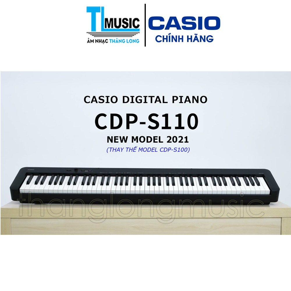 Đàn Piano Điện Tử 88 Phím Casio CDPS110 New Model 2021 - Casio Digital Piano CDP-S110 - Hàng Chính Hãng