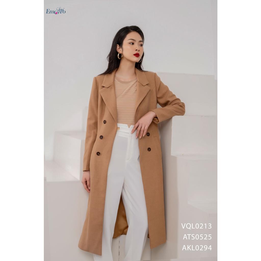 Quần Cullotes Emspo cạp bản to ghép bộ cùng blazer VQL0213