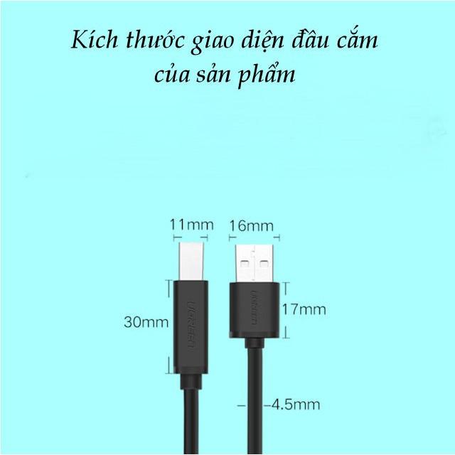 Cáp máy in USB 2.0 UGREEN US104 10845 - Hãng chính hãng