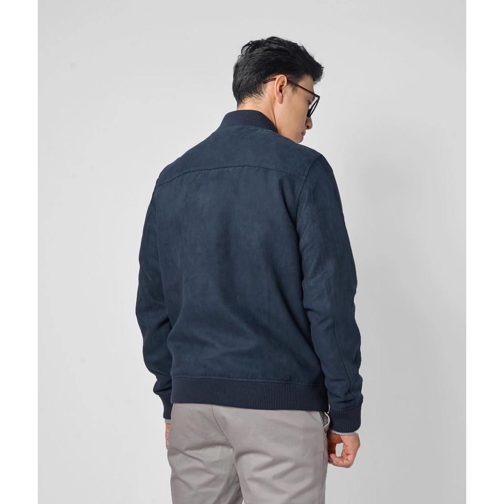 Áo khoác Bomber nam da lộn cao cấp - Áo khoác nam form regular - 10F20JAC018 shop LASTORE