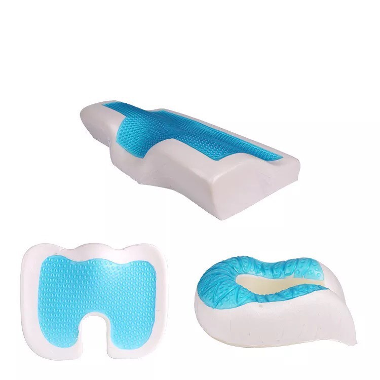 Gối Ngủ Cao Su Non KẾT HỢP GEL LẠNH Giúp Chống Ngáy, Ngủ Nhanh, Phòng Chống Thoái Hóa Đốt Sống Cổ