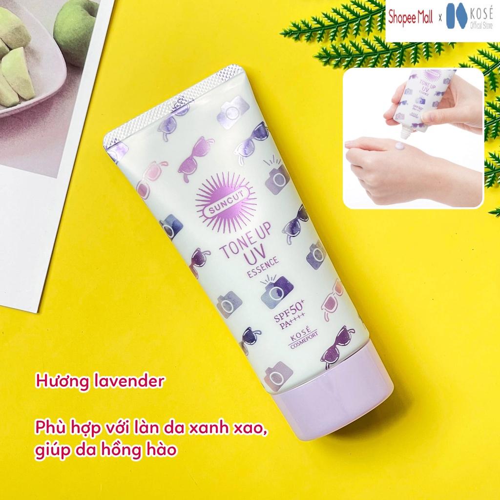 Kem Chống Nắng, Chống Nước Và Nâng Tone Kose Suncut Nhật Bản Bảo Vệ Da Khỏi Tia UV, Bụi Mịn SPF50+ PA++++ 100g, 80g, 60g