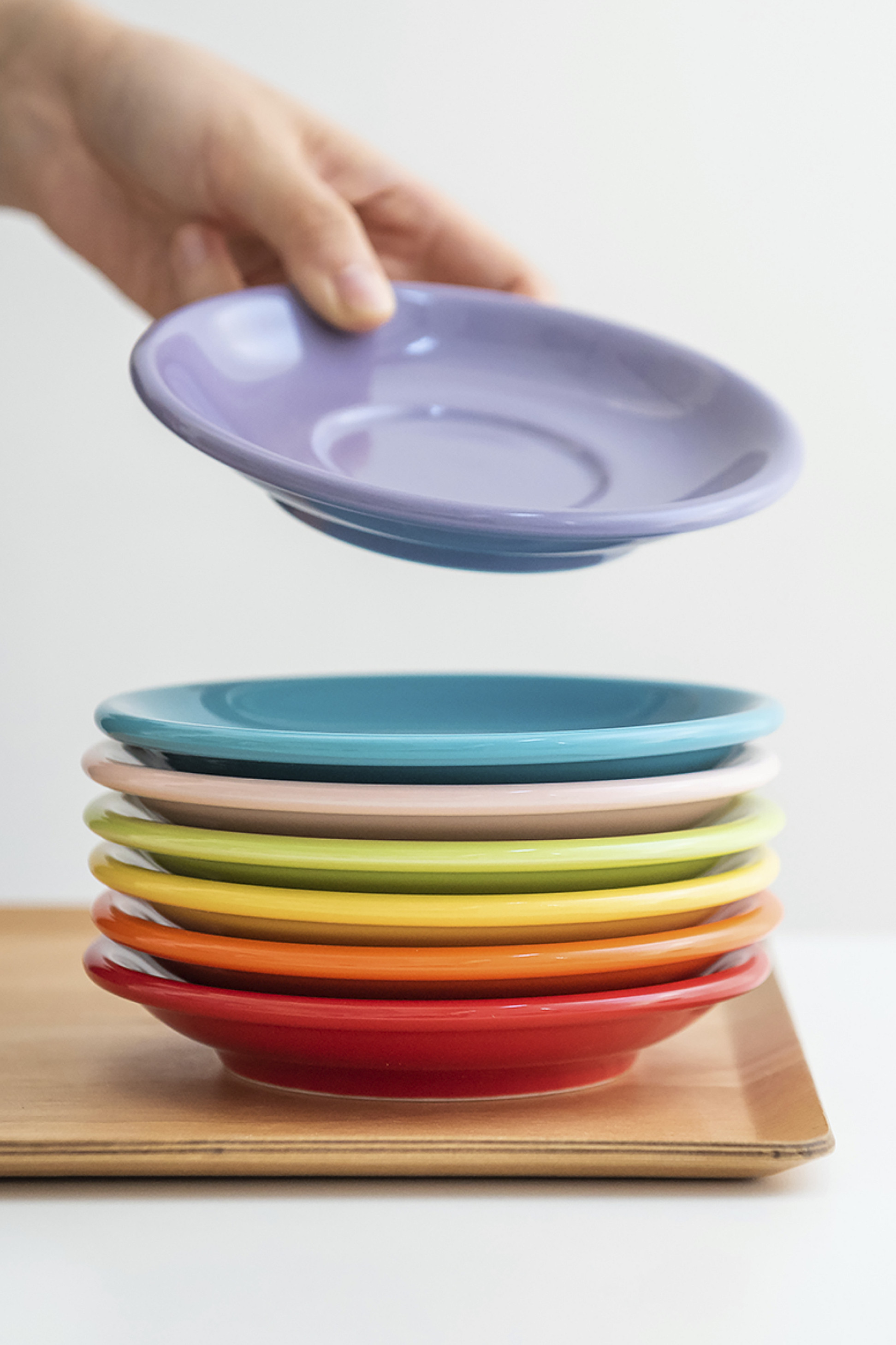 Đĩa sứ Origami Cappuccino Latte Bowl Saucer 140mm