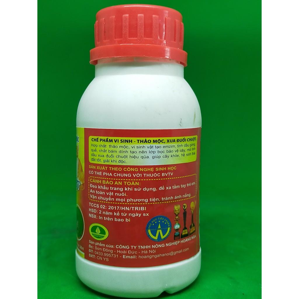 Xua Đuổi Chuột 240ml - bảo vệ cây - tốt đất - an toàn vật nuôi