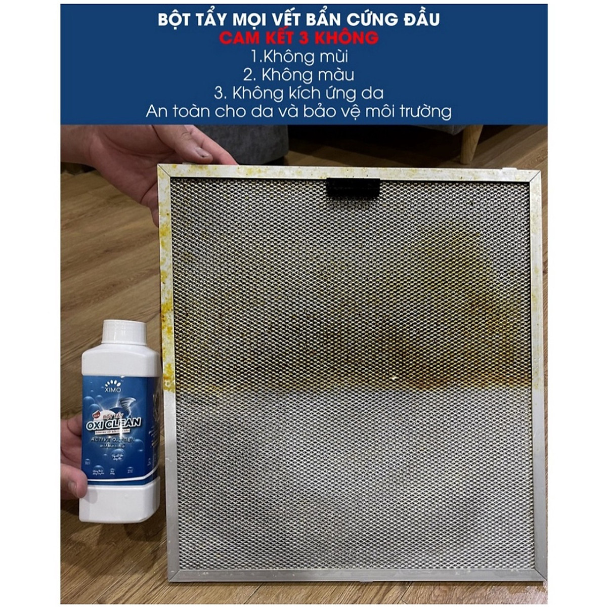 Bột tẩy vết bẩn đa năng - Tẩy vết bẩn, nấm mốc, ố vàng, khử khuẩn an toàn