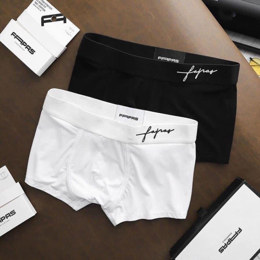 Quần Sịp Đùi Nam fapas cao cấp size 35-110kg,Quần Lót Nam Kiểu Boxer chất vải thun lạnh thoáng mát Co giản 4 chiều co size  80-100kg