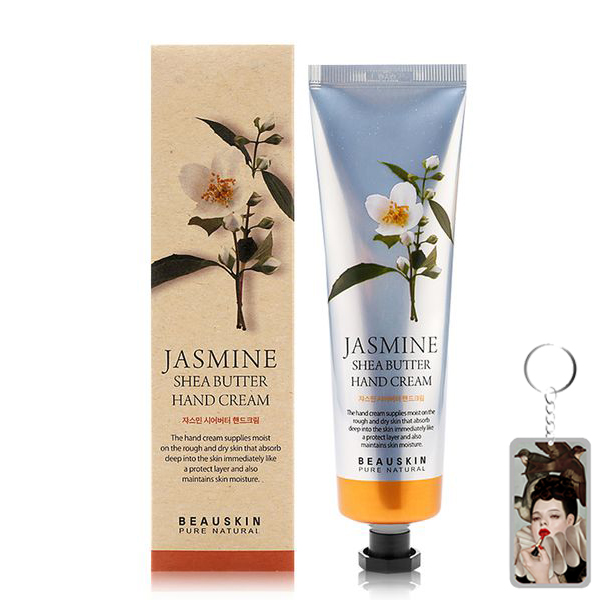 [Tặng kèm móc khoá] Kem dưỡng da tay hoa nhài Beauskin Jasmine Shea Butter Hand Cream 100ml