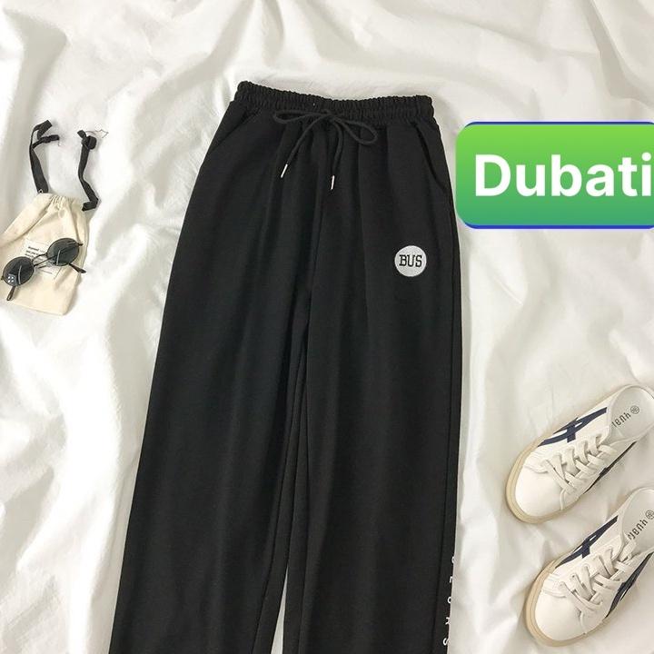 QUẦN JOGGER THỂ THAO CHỮ BUS CHẤT NỈ DA CÁ NAM NỮ CÓ BO PHONG CÁCH CAO CẤP -DUBATI FASHION
