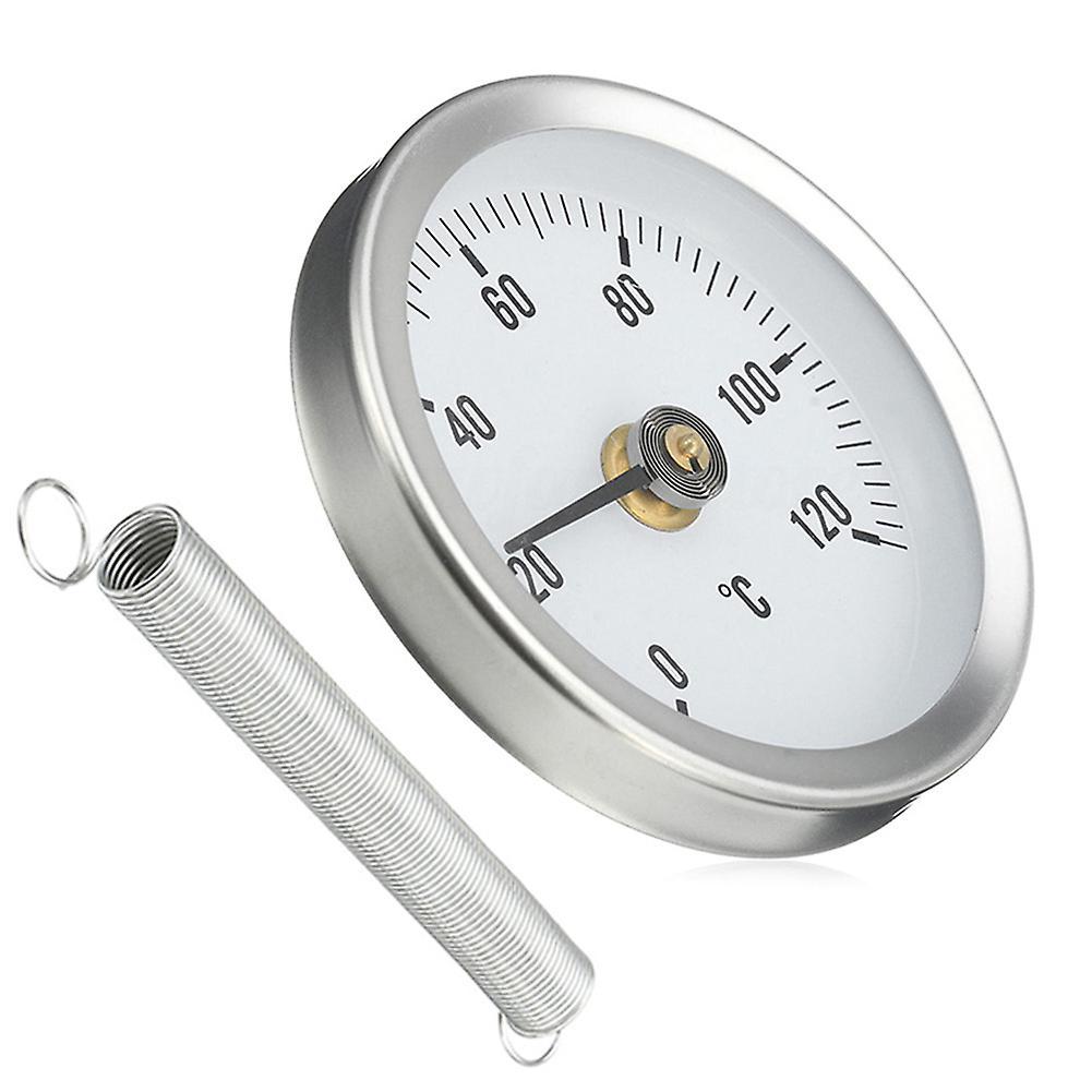 63mm 0-120 Centigrade clip-on on Dial Nhiệt kế Nhiệt kế kim loại nhiệt độ nhiệt độ nhiệt độ