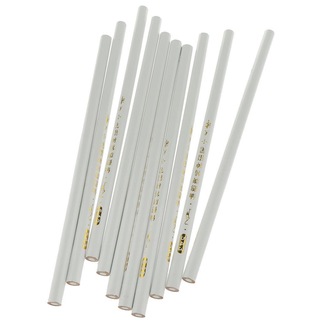 20 Pcs Fabric Tailor Sewing Marking Pencils Set Dressmaker White Yellow