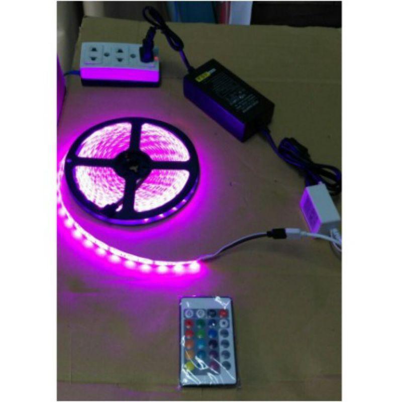 Combo Đèn Led Dây Đổi Màu 5050 - RGB + Nguồn 5A + Remote