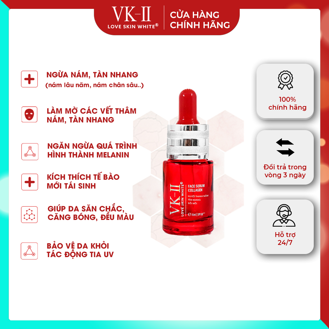 Serum Ngừa Nám Tàn Nhang Đồi Mồi VK II ( 15ml/35ml )