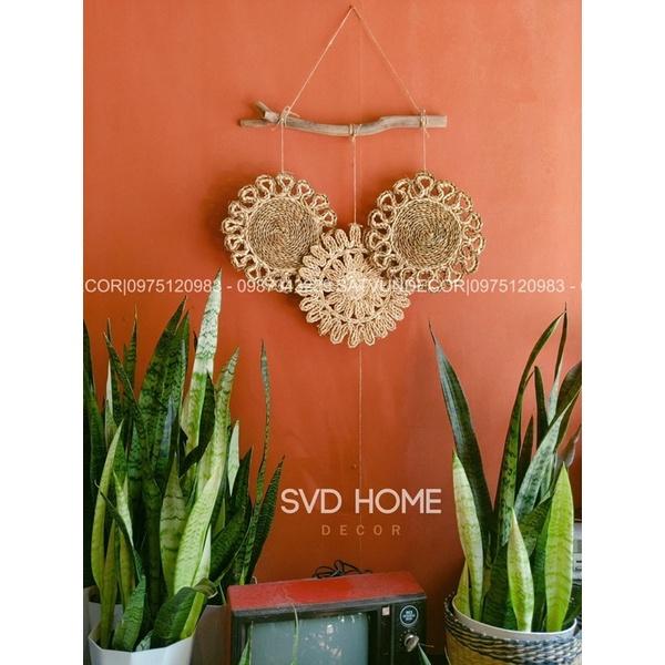 -Set cói treo tường Vintage trang trí tường