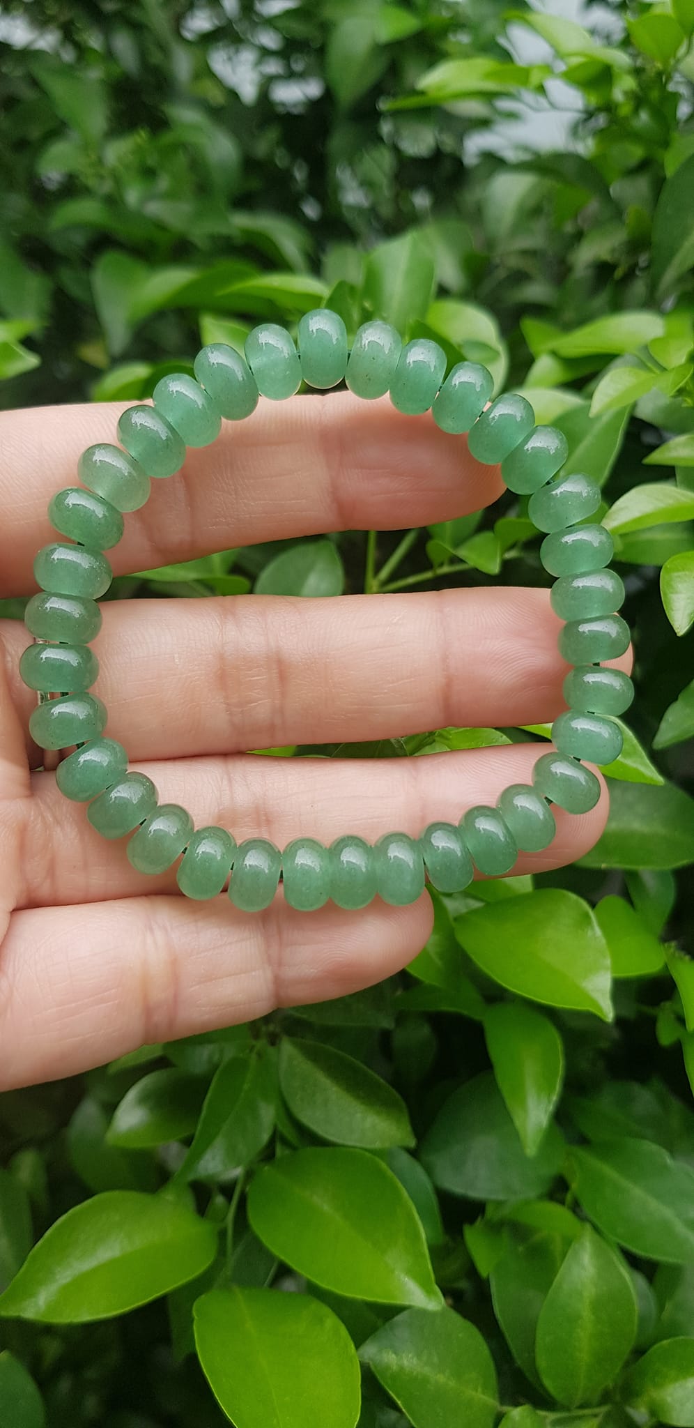 Vòng tay nữ đá thạch anh xanh đồng tiền bánh xe may mắn đẹp Vòng size hạt 8mm Hợp nữ mệnh mộc mệnh hoả mệnh thuỷ đeo xinh đẹp may mắn tài lộc