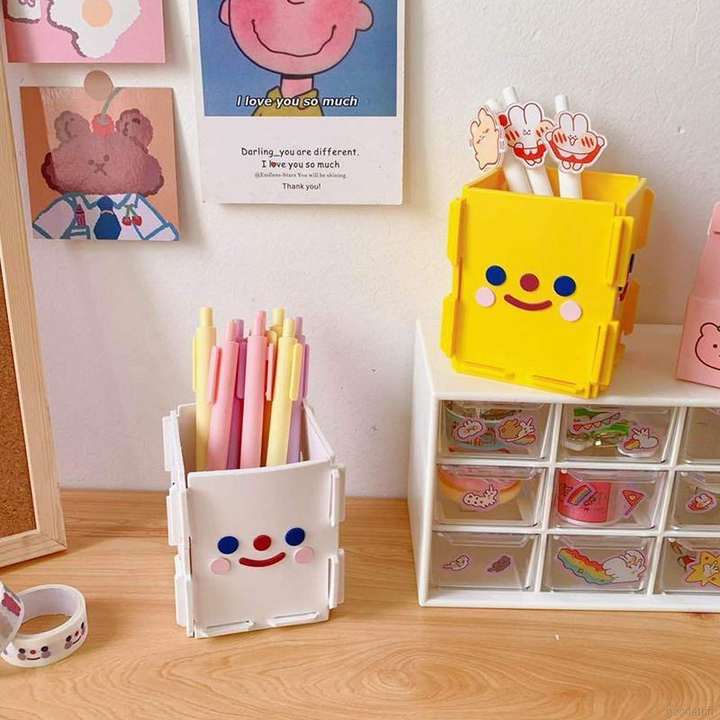 1 Hộp Đựng Bút Để Bàn Dễ Thương