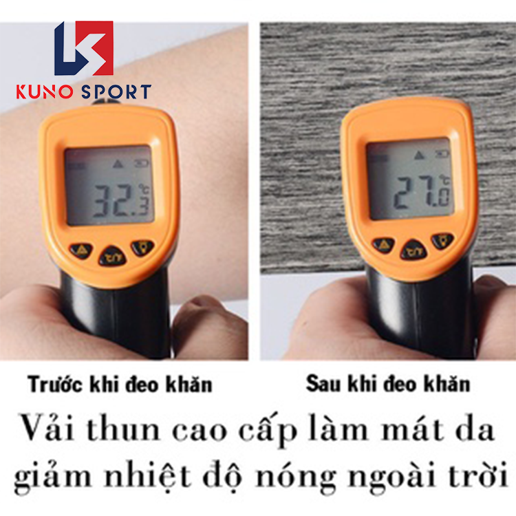 Khăn phượt đa năng KUNOSPORT chống nắng bụi cao cấp, chất liệu vải trơn co dãn nhiều màu lựa chọn