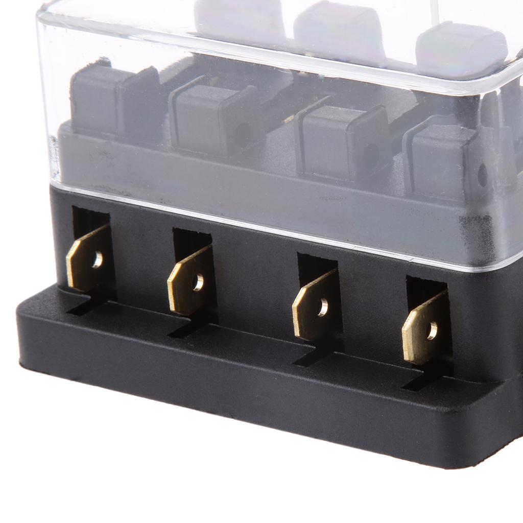 Fuse Holder Box Block 4 Way Car Auto Boat Circuit with 4 Fuse 12V /24V