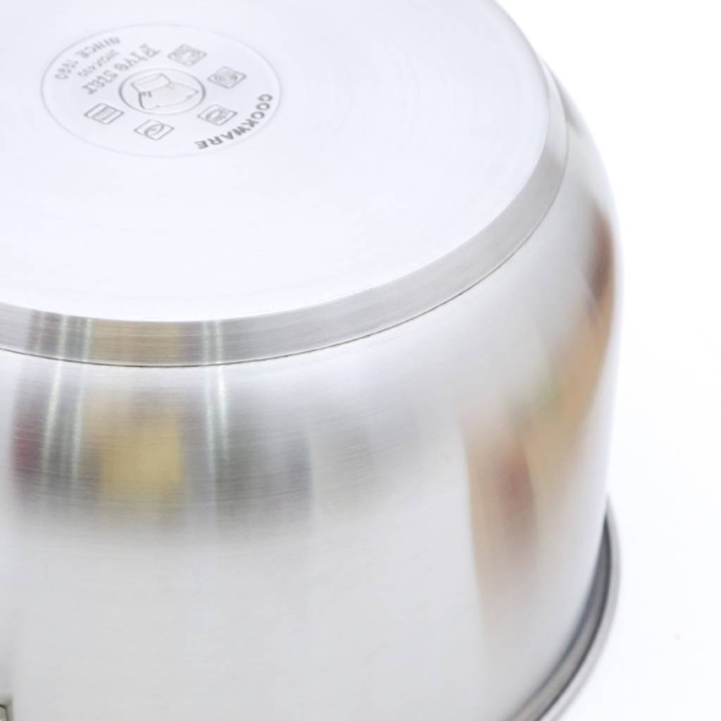 Bộ 5 nồi inox nắp kính Fivestar FS08CG1 - Hàng chính hãng