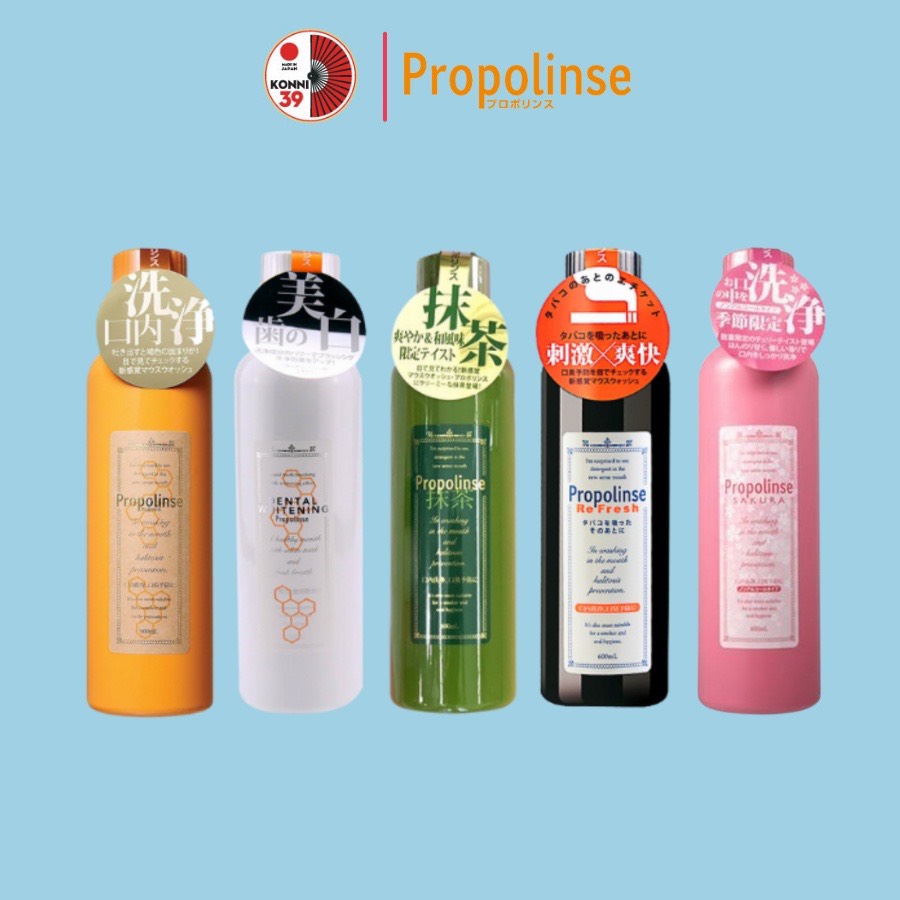 Nước súc miệng Propolinse Nhật Bản giúp làm sạch và giảm mảng bám 600ml