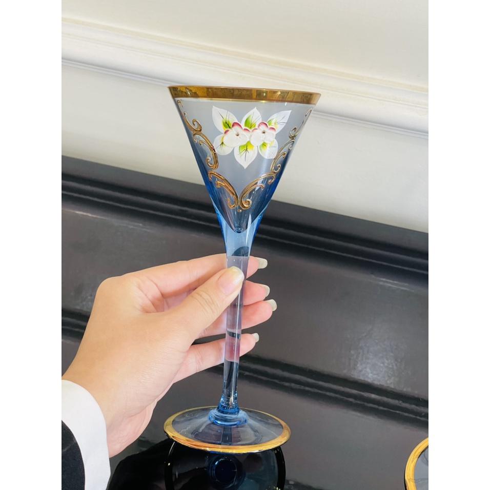 Bộ Bình Ly Pha Lê Séc Phong Cách Tân Cổ Điển Đẳng Cấp Sang Trọng BLR15