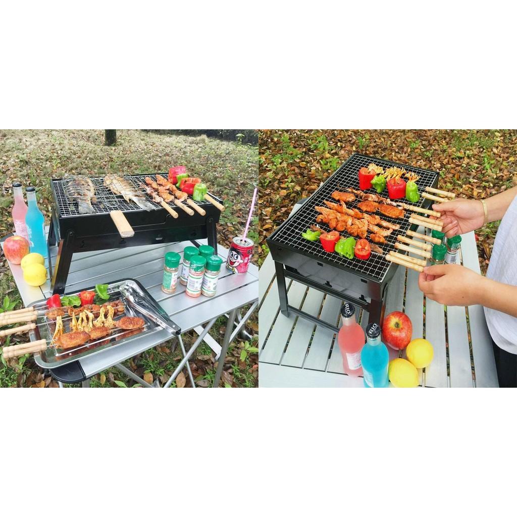 Bếp Nướng Than Hoa (than củi) Vuông Không Khói BBQ