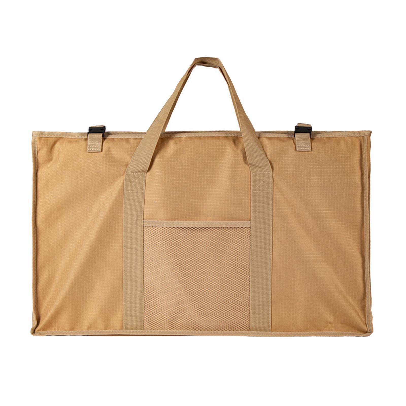 Folding Storage Bag Camping Drain Rack Storage Organizer for Camping Black