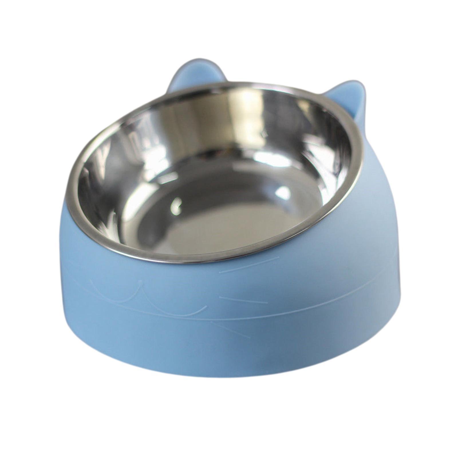 2x Pet Feeder Raised Food Feeder Neck Protective Bowls