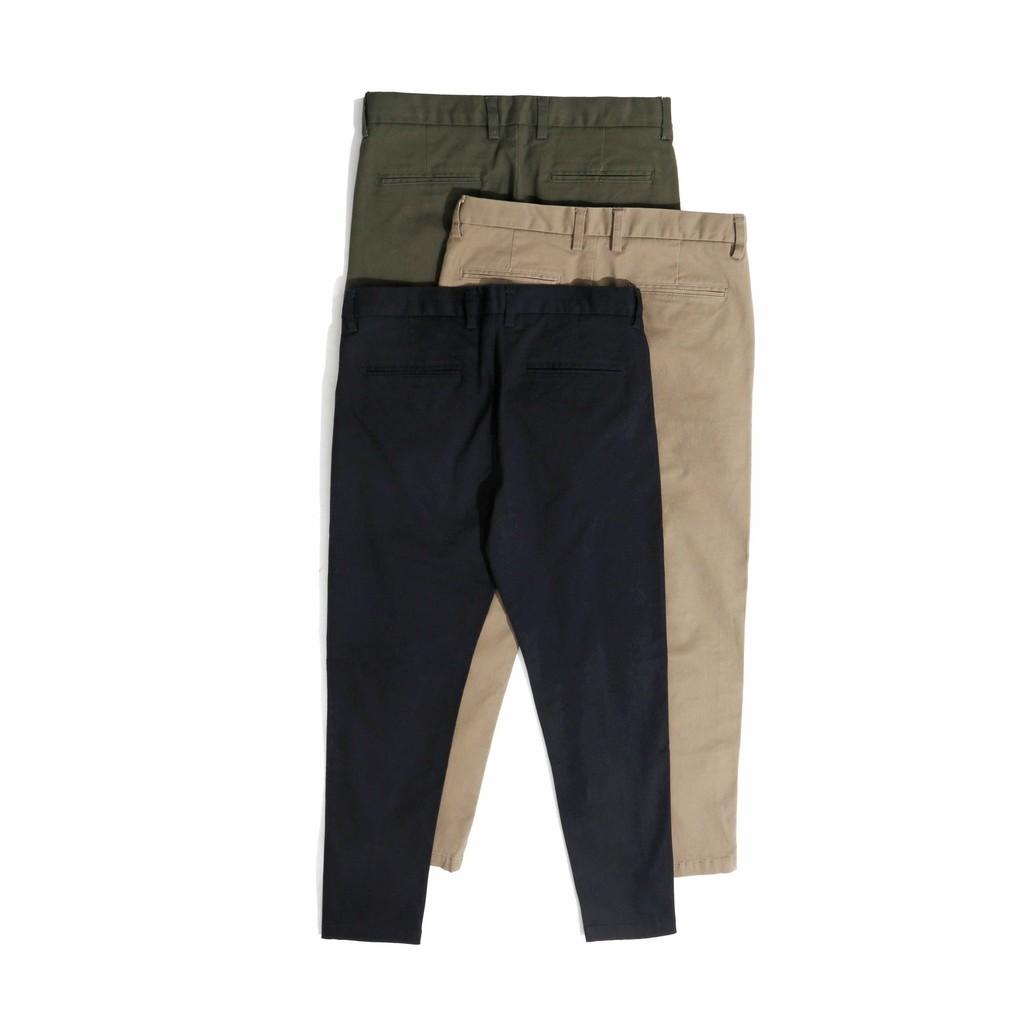 Quần Kaki Dài Nam Xanh Đen BY COTTON Navy Kaki Chinos