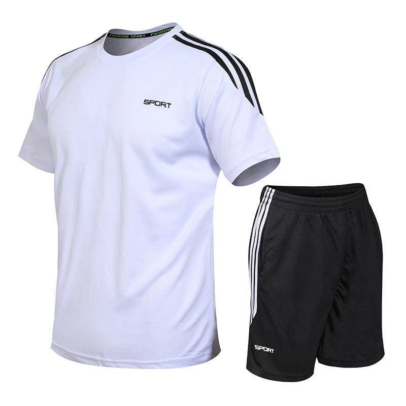 Bộ quần áo thể thao ngắn tay nhanh khô rộng rãi kích thước M-5XL