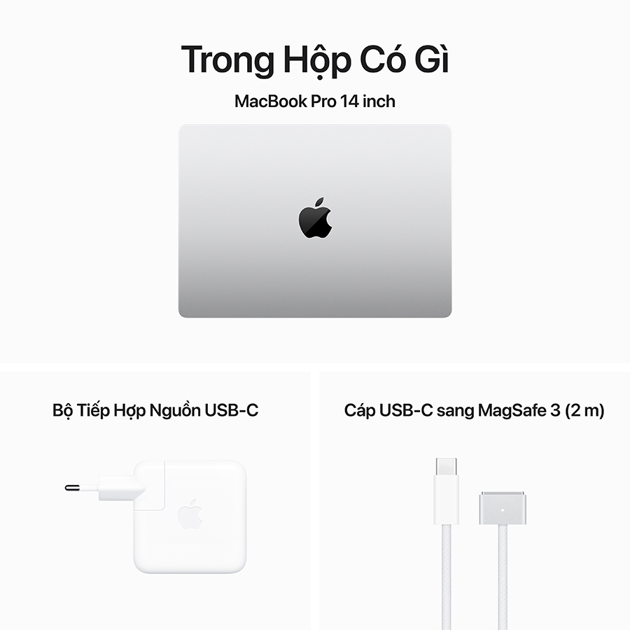 [Nhập CECAMP700KD1 giảm 700K] MacBook Pro 14 inch M3 2023 (08-core CPU, 10-core GPU)