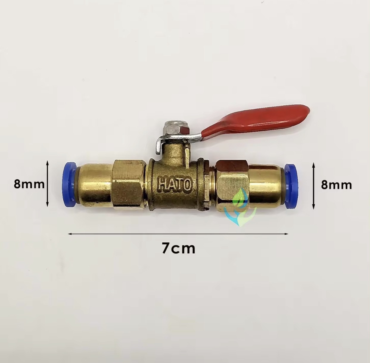 Van khóa nước HATO 2 đầu ống 8mm chuyên dùng cho hệ thống phun sương làm mát