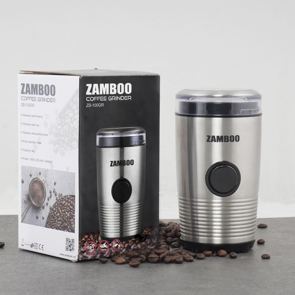 Combo máy pha cà phê Espresso Zamboo ZB-99PRO + máy xay ZB100g - hàng chính hãng