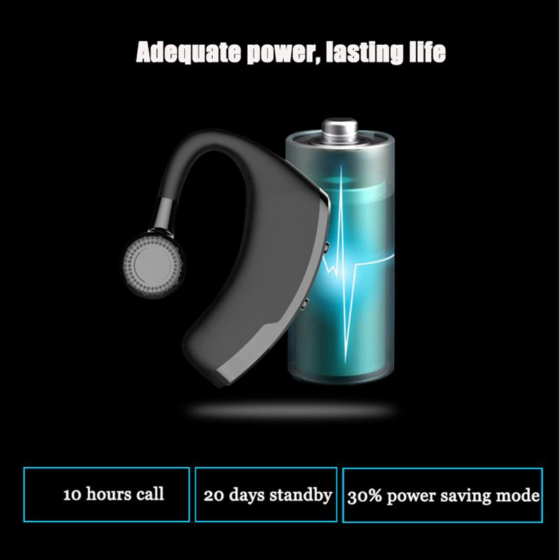 2020 Mới V9 V10 Kinh Doanh Bluetooth Tai Nghe Tai Nghe Tai Nghe Bluetooth Có Mic Thoại Không Dây Cho Ổ Loại Bỏ Tiếng Ồn